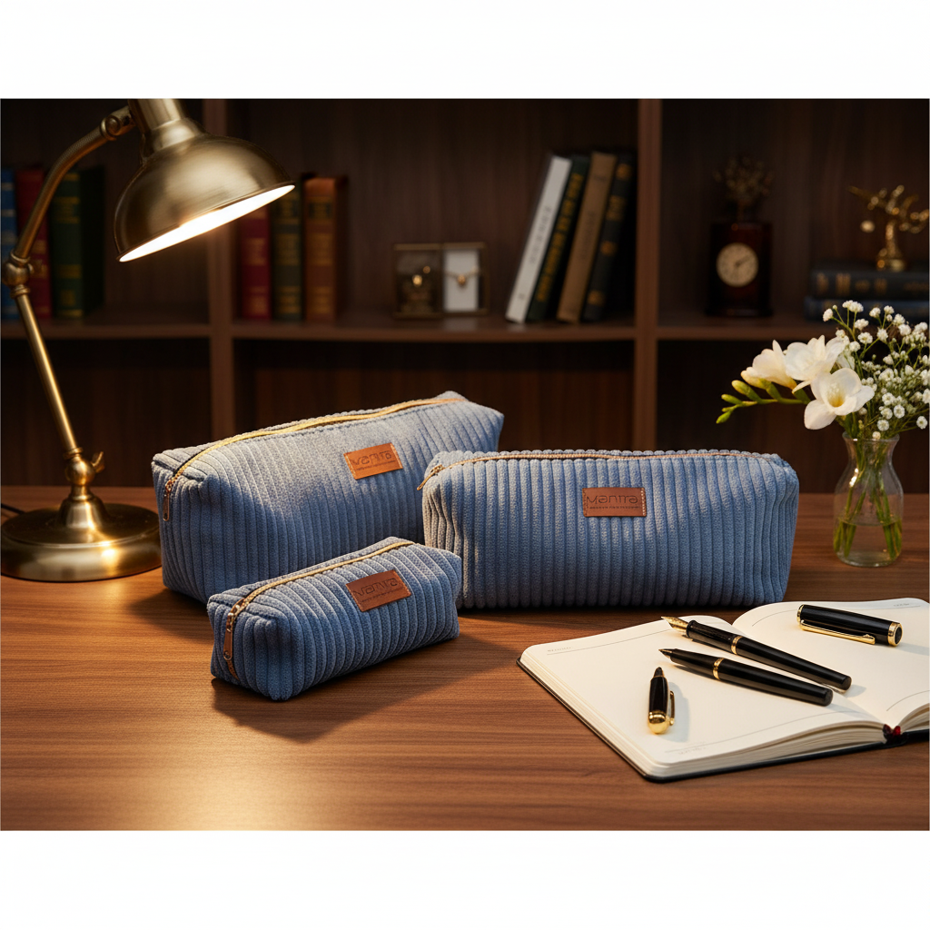 Kosmetiktasche blau Mäppchen kleine Tasche in 3 unterschiedlichen Größen