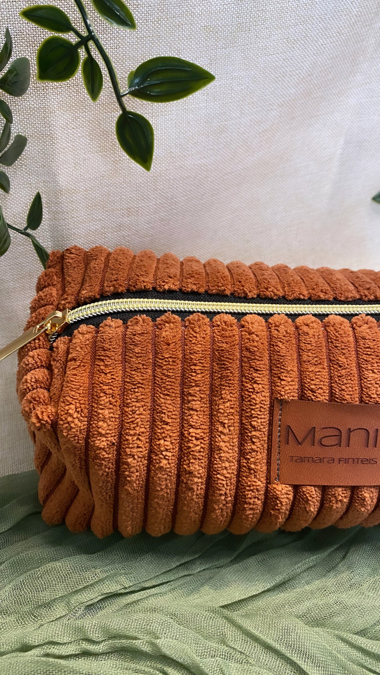 Kosmetiktasche Terrakotta Mäppchen kleine Tasche in 3 unterschiedlichen Größen