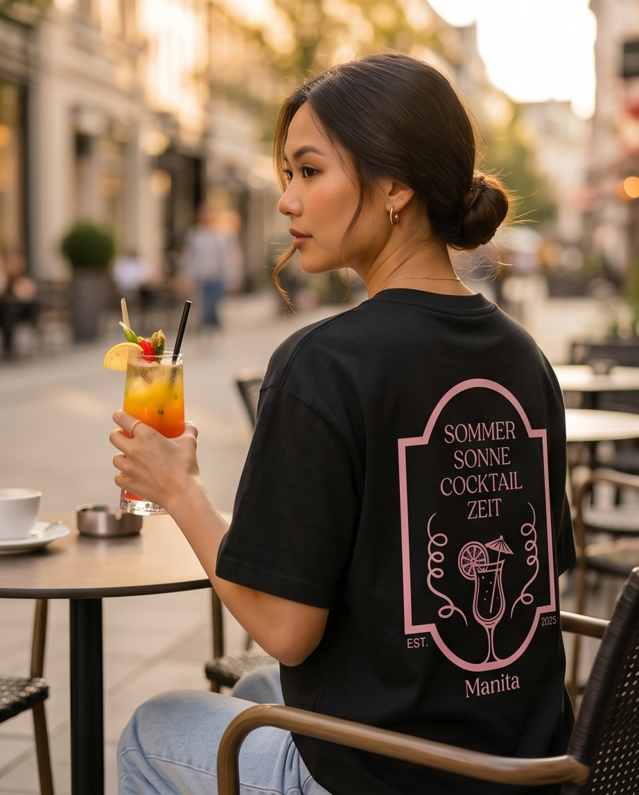 Statement Shirt für die leckere Cocktails einfach zur Sommerzeit dazu gehören