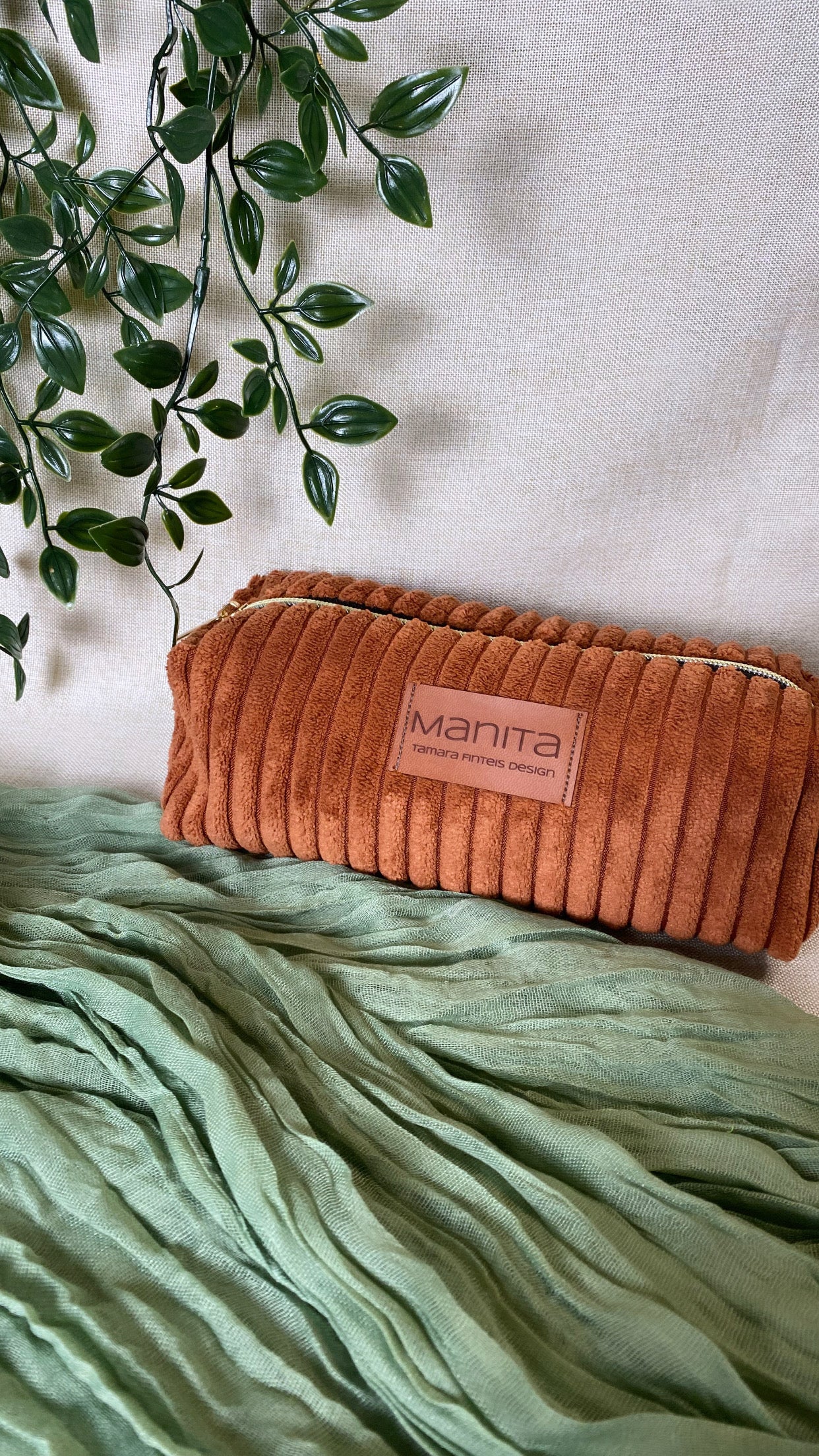 Kosmetiktasche Terrakotta Mäppchen kleine Tasche in 3 unterschiedlichen Größen