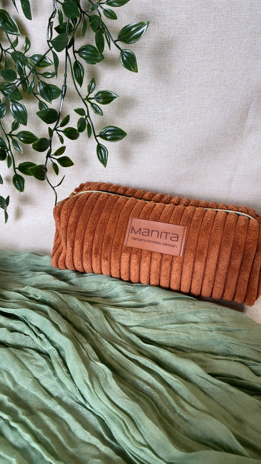 Kosmetiktasche Terrakotta Mäppchen kleine Tasche in 3 unterschiedlichen Größen