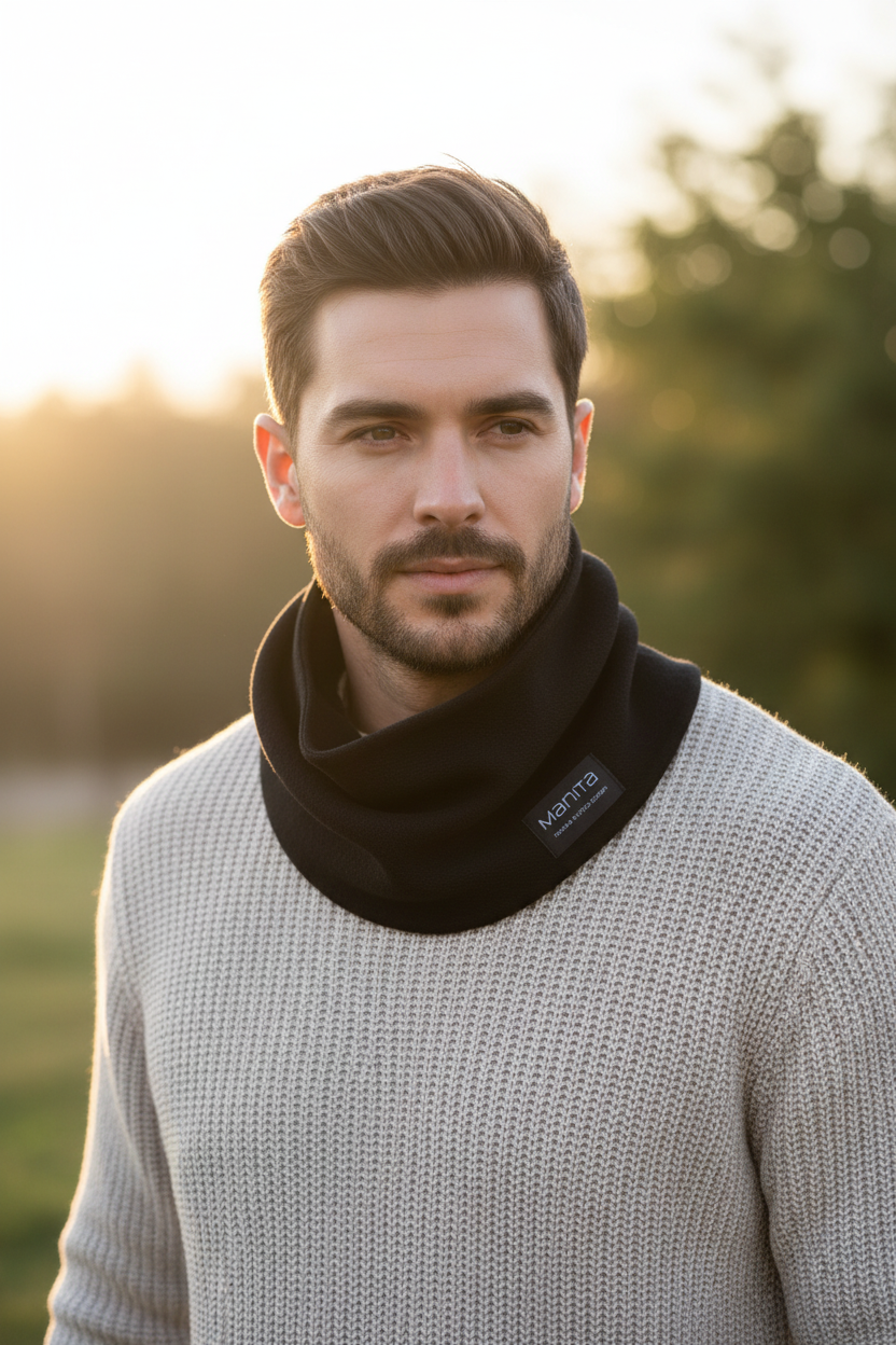 Winterschal für Männer Loopschal gefüttert