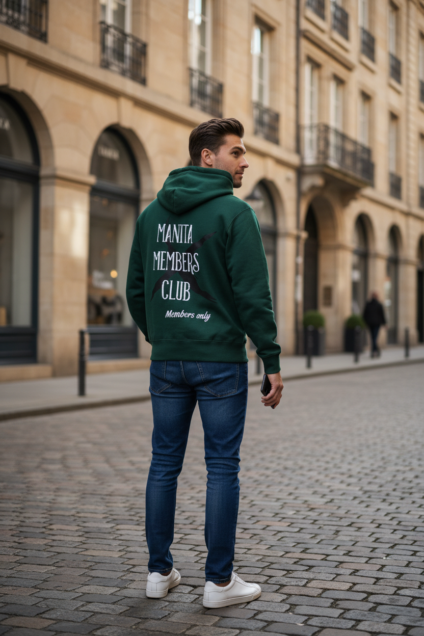 Sweatjacke für Männer und Frauen grün