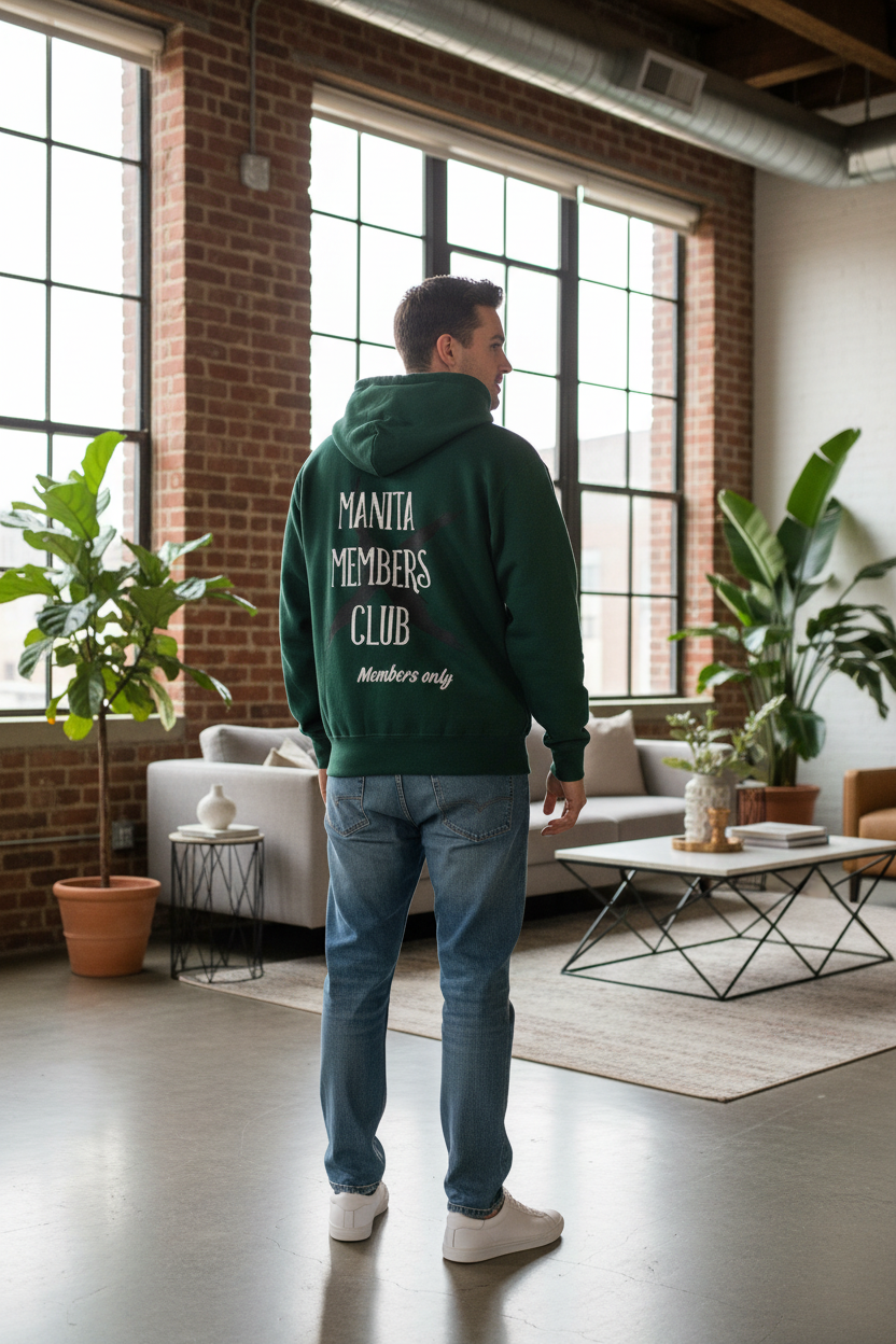 Sweatjacke für Männer und Frauen grün